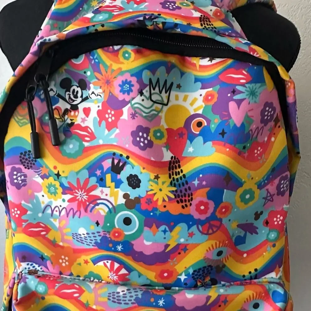 PRIDE Disney Parks Mickey & Minnie Mouse Rainbow Pride Collection Backpack